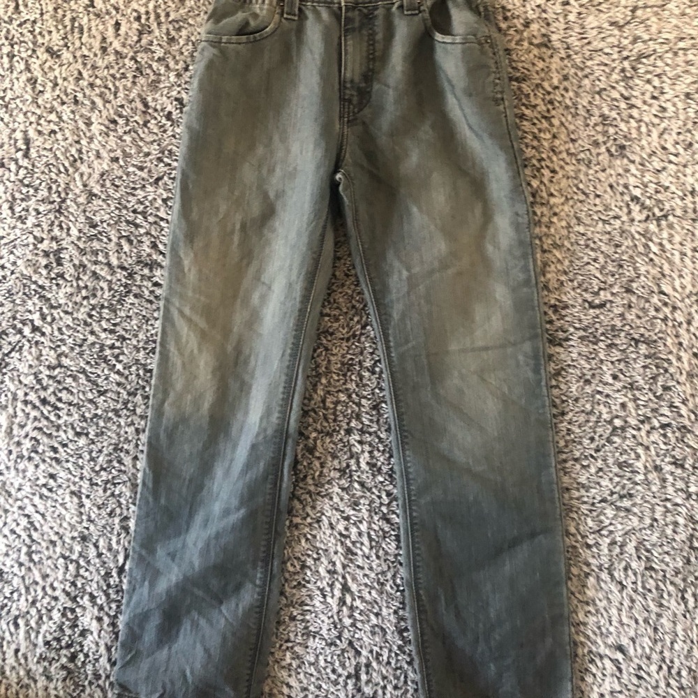 2016 LEVI'S DENIZEN* 218 SLIM STRAIGHT JEANS YOUTH sz14R - Picture 7 of 7
